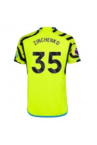 Arsenal Oleksandr Zinchenko #35 Jalkapallovaatteet Vieraspaita 2023-24 Lyhythihainen